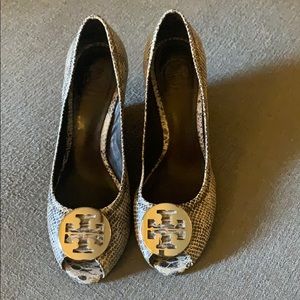 Troy Burch peep toe Reva wedge